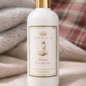 Tocca Florence Body Lotion — White bottle with Gold accents